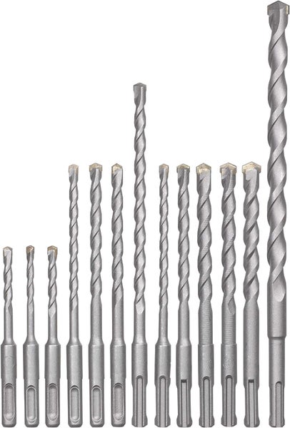 kwb SDS-Plus Hammer-Bohrer-Set, 12-teiliges Stein- u. Beton-Bohrer Satz im Kunstoff-Koffer