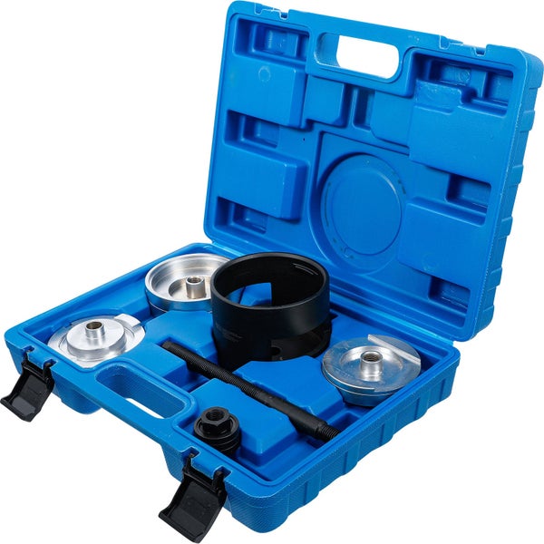 Werkzeugsatz in blauem Koffer