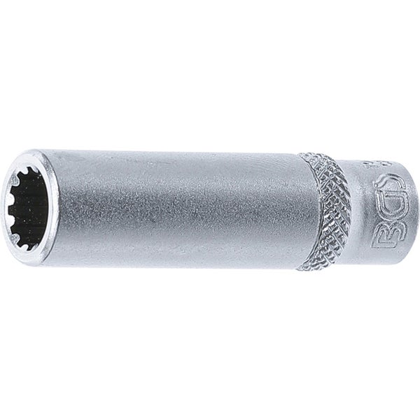 BGS Steckschlüssel-Einsatz Gear Lock tief Antrieb Innenvierkant 6,3 mm (1/4) SW 8 mm - 10158