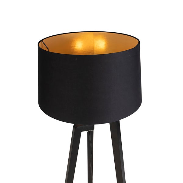 Stehleuchte mit Lampenschirm und Stativfuß