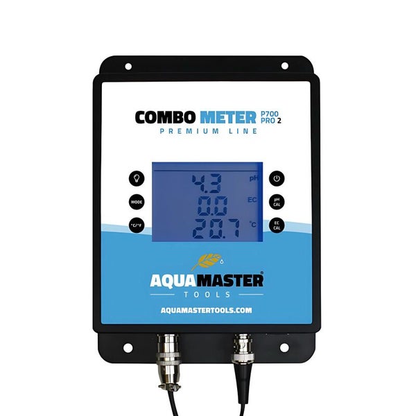 Aqua Master P700 Kombomessgerät – EC, pH & Temperatur, großes Display, vorkalibriert, austauschbare Elektroden, hohe Genauigkeit in EC, CF & PPM für präzise Wasseranalysen