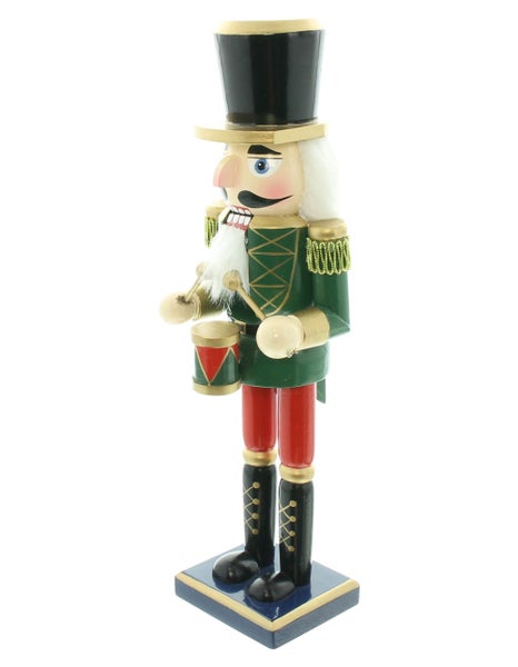 FRANK FLECHTWAREN | Nussknacker Trommel, 9 x 6,5 x 30 cm, HOLZ