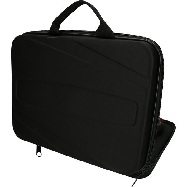 Schwarze Werkzeugtasche mit Tragegriff und Reißverschluss