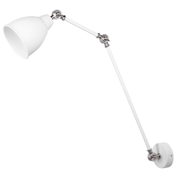Wandlampe MISSISSIPPI verstellbar Metall Weiß