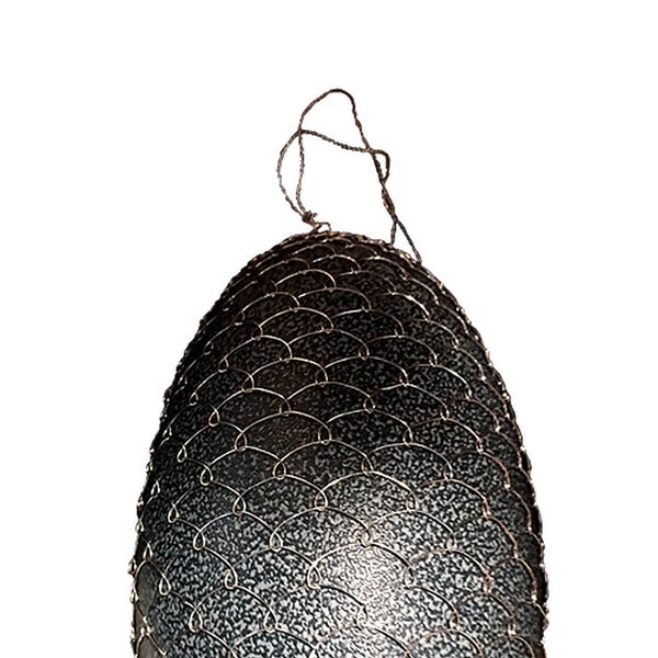 Dekoratives Ei aus Metallgeflecht zum Aufhängen