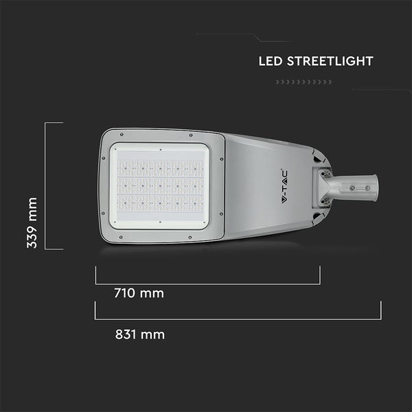 V-TAC VT-160ST - LED-Straßenleuchten - 130lm/w - Samsung - IP65 - Grau - 160 Watt - 20800 Lumen -