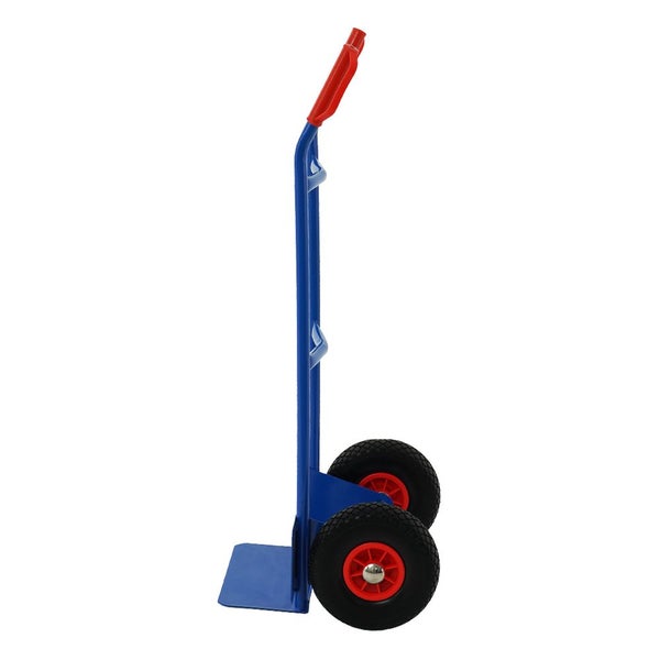 PROREGAL Sackkarre mit Standardschaufel und Gummibereifung  HxBxT 118,5x55x45cmTraglast 200kg Blau