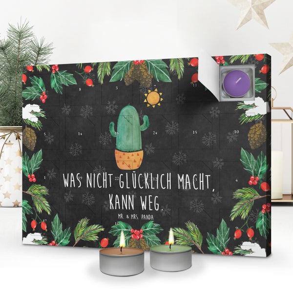 Mr. & Mrs. Panda Duftkerzen Adventskalender Kaktus Sonne - Schwarz