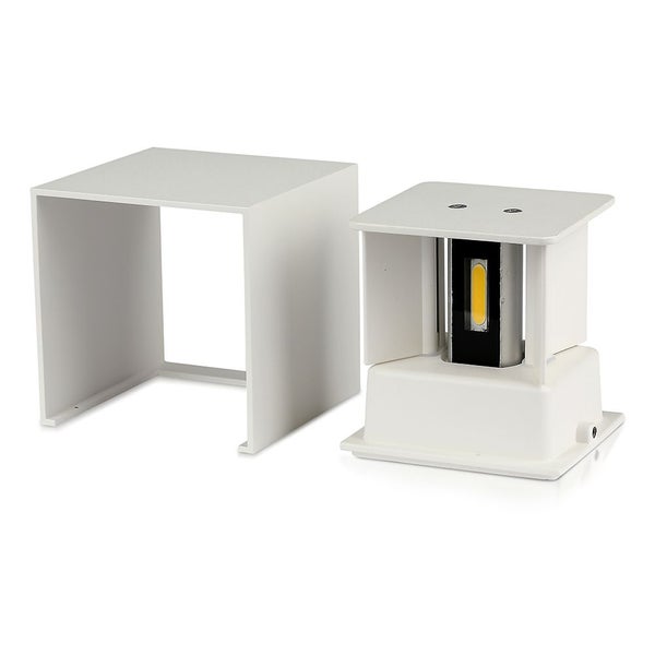 V-TAC VT-759-12-W-N - Quadratische LED-Wandleuchten - Bridgelux - IP65 - Weiß - 11W - 1360 Lumen -