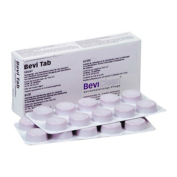 Bevi Tab Reinigungstabletten für Getränkeleitungen, Packung mit 30 Stück