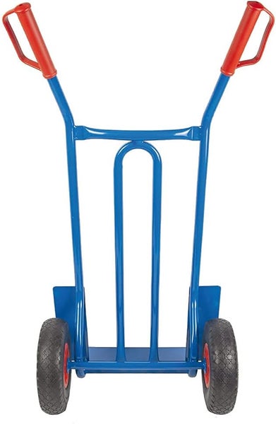 Sackkarre Trestles S01 Stahl | Profi-Transporthilfe mit PU-Rädern & 250 kg Tragkraft | Blau | Made in EU