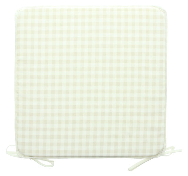 FRANK FLECHTWAREN | Sitzkissen Maison naturelle, flach, BAUMWOLLE, POLYESTER, 39 x 39 x 3 cm