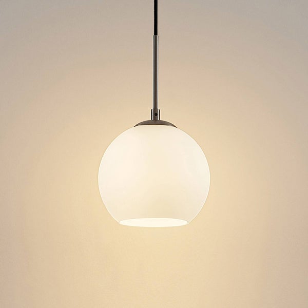 Lindby Pendelleuchte Jurian (Modern) in Weiß aus Metall (1 flammig, E27) - Deckenlampe Esstischlampe Hängelampe Hängeleuchte Wohnzimmerleuchte