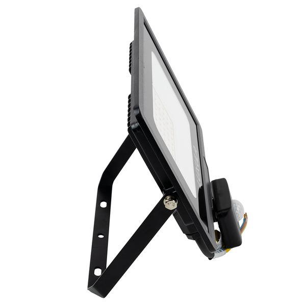 LUXULA LED Außenstrahler mit Bewegungsmelder 50W Strahler 4000K Neutralweiß 5000lm Fluter Schwarz IP65