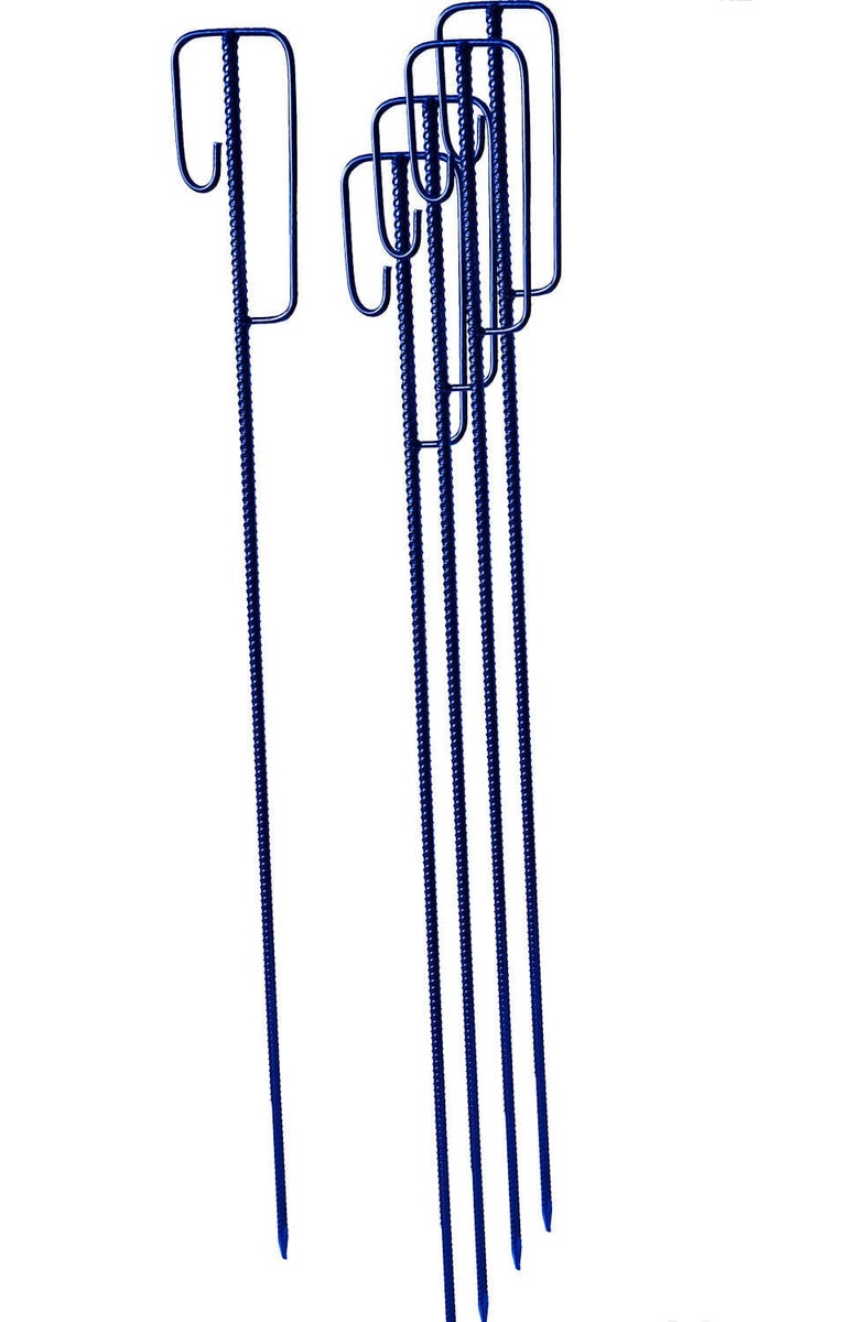 Blaue Laterneneisen Absperrleinenhalter 14 mm x 1,2 m (Set 5 Stück)