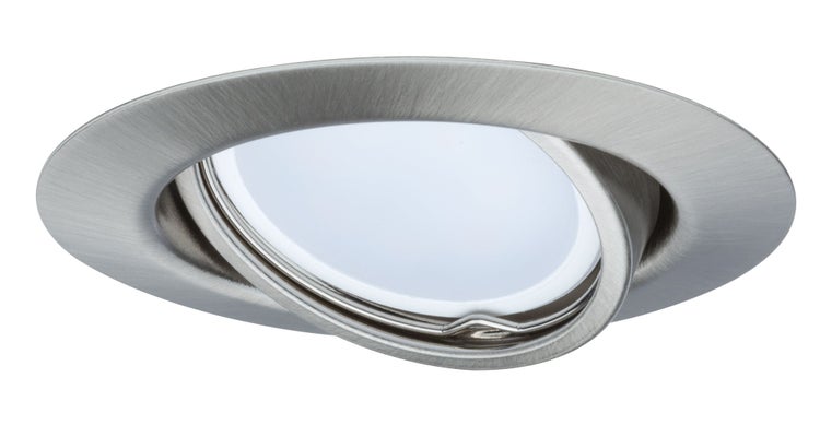LED Einbauleuchte rund 90mm 20° GU10 3x4,5W 3x340lm 230V 2700K Eisen gebürstet