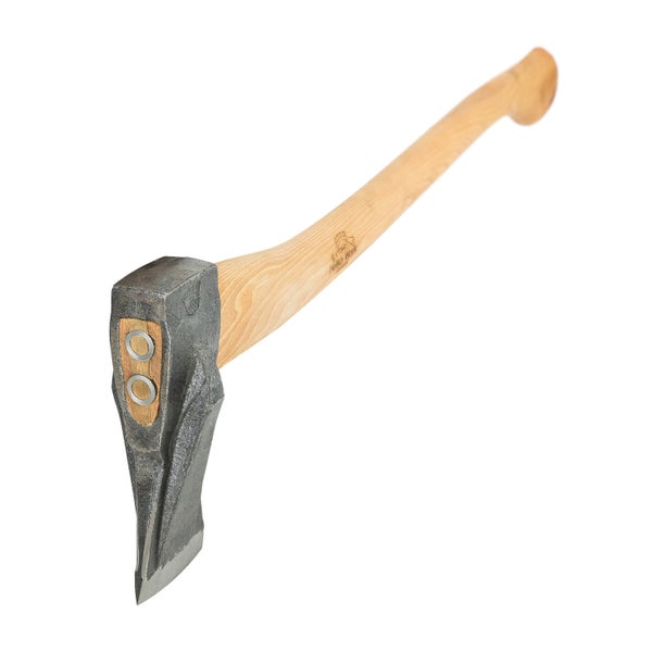 Helko Werk Spaltaxt mit langem Holzstiel aus Eschenholz für effektives Holzspalten