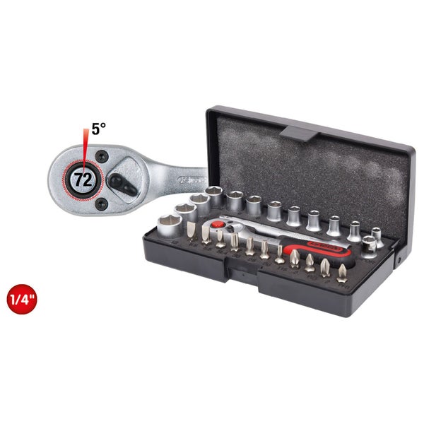 KS TOOLS 1/4 Steckschlüssel-Satz 26tlg. - 917.0626