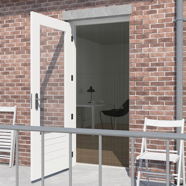 Livn Plissee-Tür Basic 100x215cm weiß