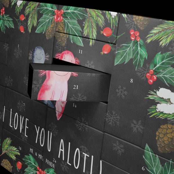 Mr. & Mrs. Panda Befüllbarer Adventskalender Axolotl Liebe - Schwarz