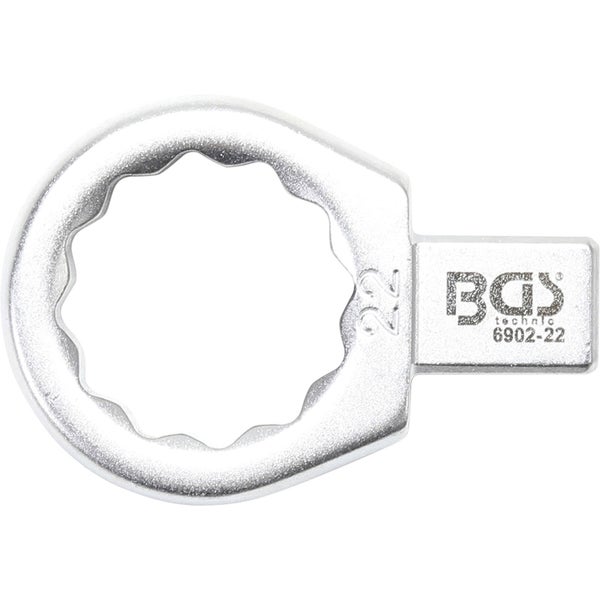 BGS Einsteck-Ringschlüssel 22 mm Aufnahme 9 x 12 mm - 6902-22