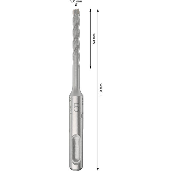 Bosch PRO SDS plus-5X Hammerbohrer 5 x 50 x 110 mm - 2608833889