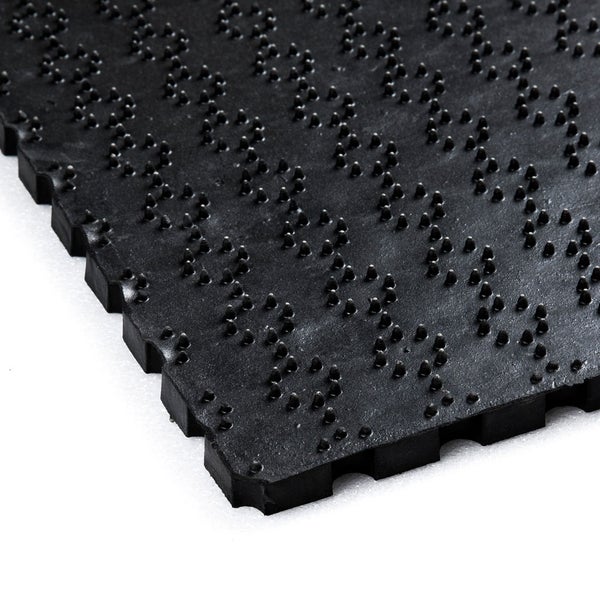 Ringmatte 40 x 60 cm Geschlossener Boden Schwarz