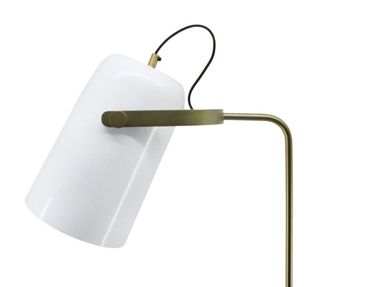 Minimalistische Stehlampe in Weiß, Skandinavisches Design Wohnzimmer 135 cm | Wohnzimmer Esszimmer Leuchte