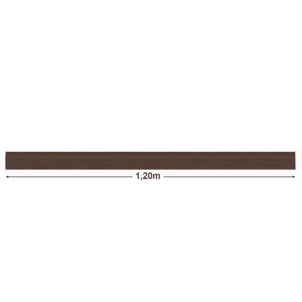 FLOORDIREKT Stufenkantenprofil Seattle - Treppenkantenprofil - Braun - 6 x 4,2 x 120 cm