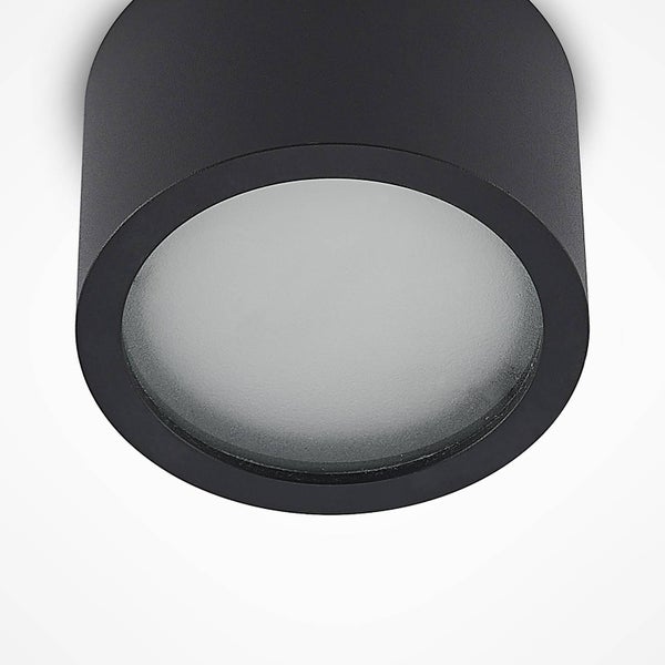Arcchio Downlights Nieva (Modern) in Schwarz aus Aluminium (1 flammig, GX53) - Deckenleuchte Deckenlampe Einbauleuchte Flurleuchte