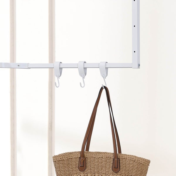 Home Deluxe - S-Haken SHAPE - 11 x 3 x 4 cm, Eisen mit PU- Leder, inkl. Doppelnaht I Kleiderhaken Kleiderbügel Garderobenhaken Kleideraufhänger - Variantenauswahl