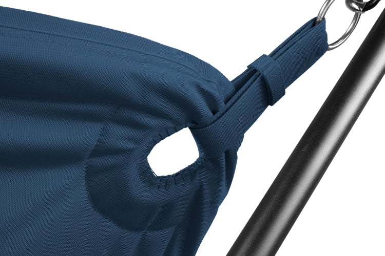 Fatboy Headdemock Deluxe Dunkelblau | Hängematte für Zwei mit Gestell | inkl. Matte, Gestell, Kissen, Cover- Deluxe Version | Outdoor geeignet Garten & Terrasse | 280 x 140cm, Einheitsgröße