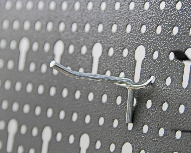 Ondis24 Lochwand mit Metall Haken grau NEU Jochen, Lochwandhacken