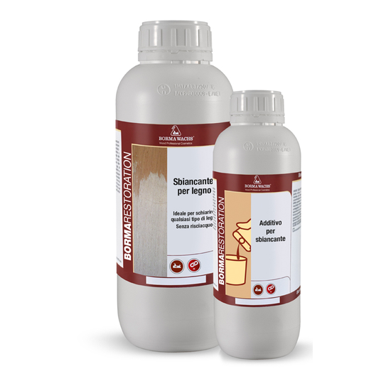 Borma Wachs 2-Komponenten Bleichmittel 1 Liter + 500 ml für effektive Reinigung