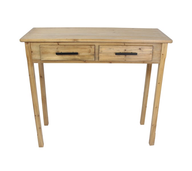 FRANK FLECHTWAREN | Konsolentisch Natur, HOLZ, MDF, 90 x 34 x 82 cm, KD