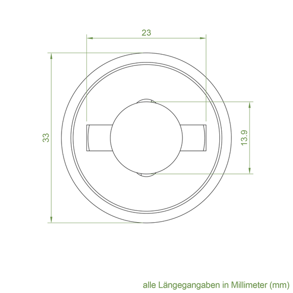 Geiger Kupplungstrichter mit Zapfen | Zapfen 13,9 mm | Aufnahme 13,9 mm