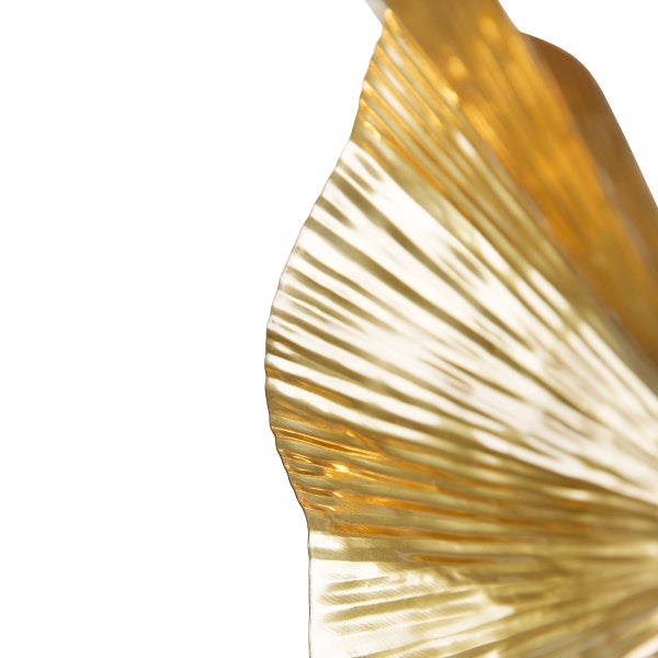 Dekoratives Metallelement in Blattform