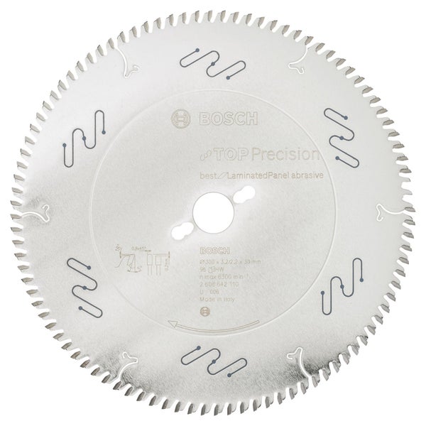 Bosch Kreissägeblatt Top Precision Best for Laminated Panel Abrasive 300 x 30 x 3,2 mm - 2608642110