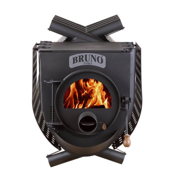 Werkstattofen Bruno Pyro V mit Herdplatte inkl. Seitenverkleidung Quattro