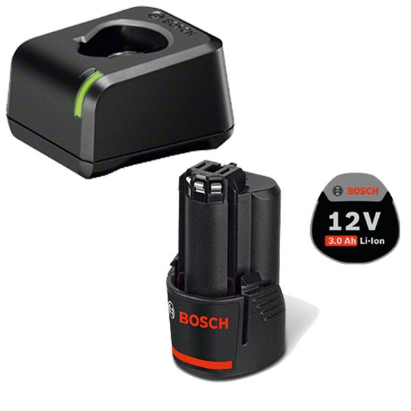 Bosch 12 Volt Akku mit Ladegerät