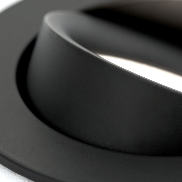Einbaustrahler Aluminium GU10 Ø 9cm Schwarz