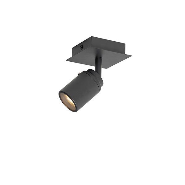 Schwarzer Deckenstrahler für Innenräume