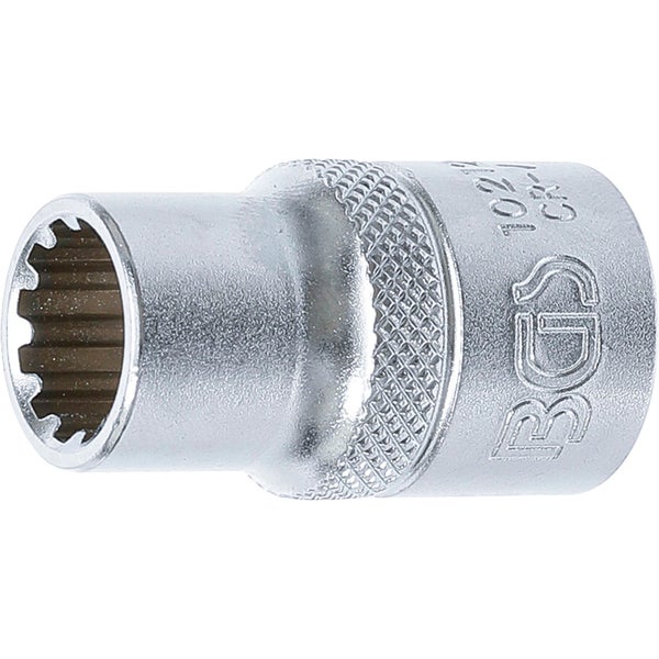 BGS Steckschlüssel-Einsatz Gear Lock Antrieb Innenvierkant 12,5 mm (1/2) SW 12 mm - 10212