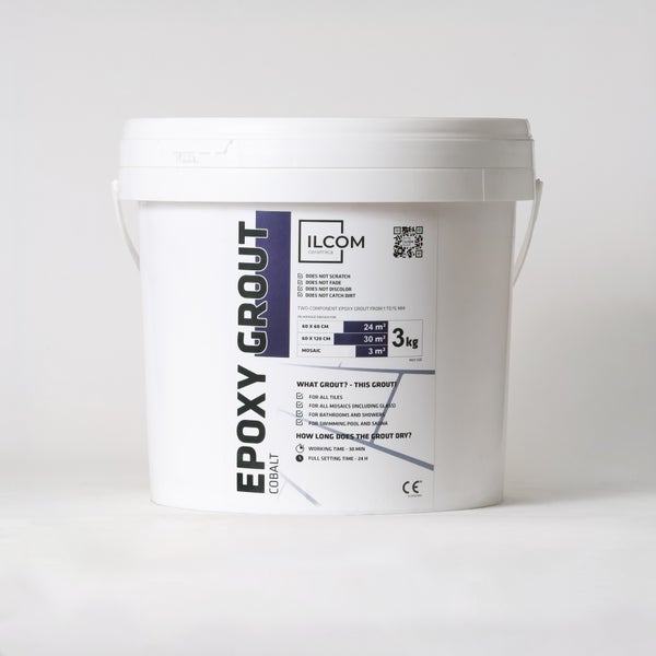 Epoxidharzmörtel zum Füllen von Fugen  - Kobaltblau -  3Kg