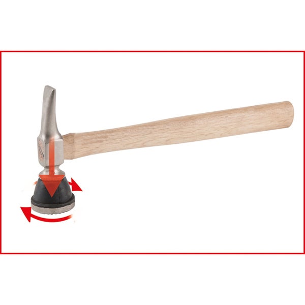 KS TOOLS Karosserie-Riffelhammer grob rund/spitz - 140.2109
