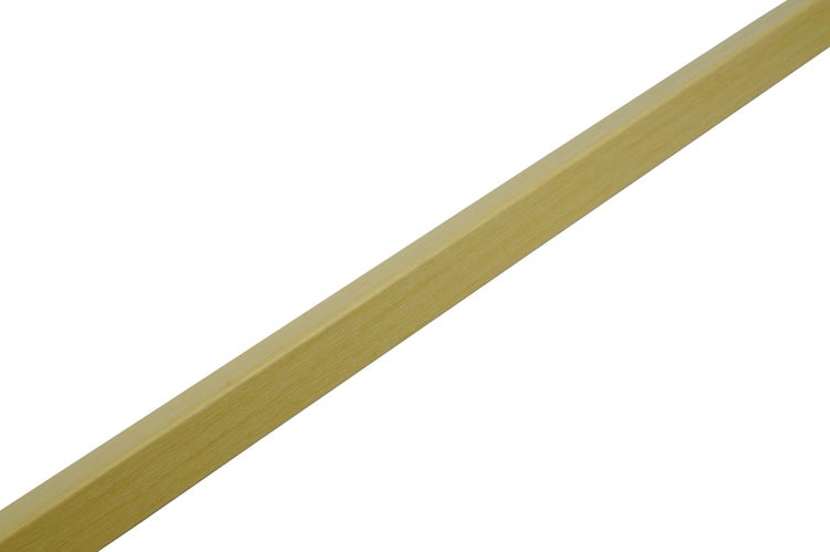 Quadratleiste aus Holz mit natürlicher Maserung.