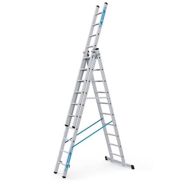 Mehrzweckleiter aus Aluminium mit Zarges Logo