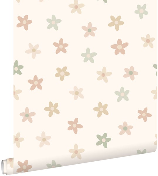 Vliestapete mit floralem Blumenmuster und sanftem Design für die Wandgestaltung