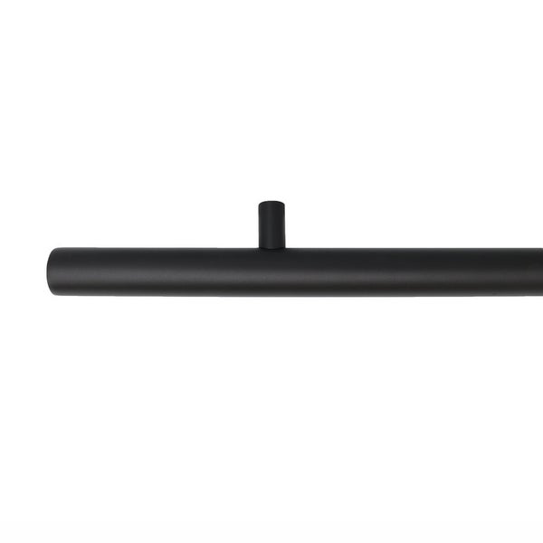 Designhandlauf schwarz - 120 cm + 2 Halter