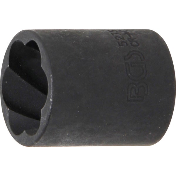 BGS Spiral-Profil-Steckschlüssel-Einsatz / Schraubenausdreher Antrieb Innenvierkant 10 mm (3/8) SW 19 mm - 5279